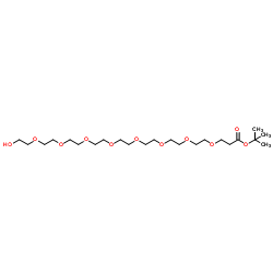 Hydroxy-PEG8-Boc结构式