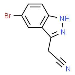 1H-Indazole-3-acetonitrile, 5-bromo- picture