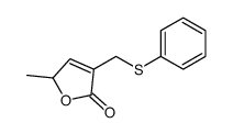 2-methyl-4-(phenylsulfanylmethyl)-2H-furan-5-one结构式