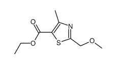 2-methoxymethyl-4-methyl-thiazole-5-carboxylic acid ethyl ester Structure