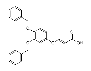 trans-β-(3,4-Dibenzyloxyphenoxy)acrylic Acid Structure