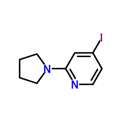 4-Iodo-2-pyrrolidin-1-ylpyridine Structure