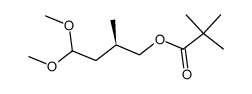 2,2-Dimethyl-propionic acid (R)-4,4-dimethoxy-2-methyl-butyl ester Structure