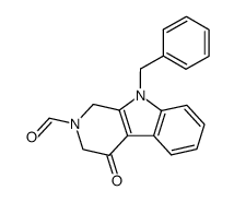 9-benzyl-2-formyl-4-oxo-1,2,3,4-tetrahydro-β-carboline结构式