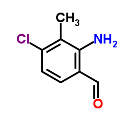 2-Amino-4-chloro-3-methylbenzaldehyde结构式