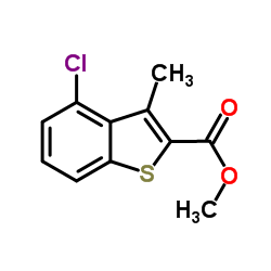 4-Chloro-3-methyl-benzo[b]thiophene-2-carboxylic acid methyl ester structure