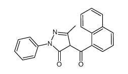 1-phenyl-3-methyl-4-(1-naphthoyl)-5-pyrazolone结构式