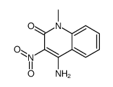4-amino-1-methyl-3-nitroquinolin-2-one结构式