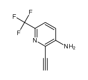 2-Ethynyl-6-(trifluoromethyl)pyridin-3-amine结构式