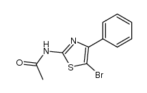 2-acetamide-5-bromo-4-phenyl-1,3-thiazole结构式