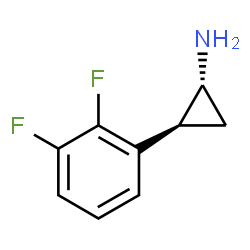 Cyclopropanamine, 2-(2,3-difluorophenyl)-, (1R,2S)-结构式