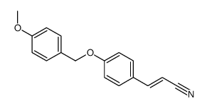 3-[4-[(4-methoxyphenyl)methoxy]phenyl]prop-2-enenitrile结构式