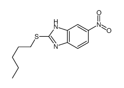 6-nitro-2-pentylsulfanyl-1H-benzimidazole结构式