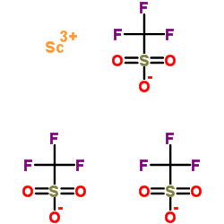 Scandium(III) trifluoromethanesulfonate structure