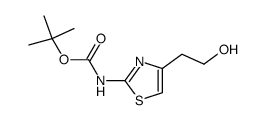 Carbamic acid,[4-(2-hydroxyethyl)-2-thiazolyl]-,1,1-dimethylethyl ester (9CI) Structure