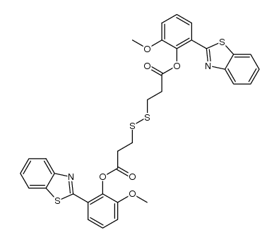 bis(2-(benzo[d]thiazol-2-yl)-6-methoxyphenyl) 3,3'-disulfanediyldipropanoate Structure