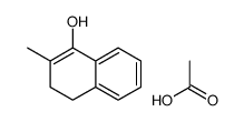 acetic acid,2-methyl-3,4-dihydronaphthalen-1-ol Structure