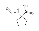 1-Formylamino-cyclopentan-1-carbonsaeure Structure