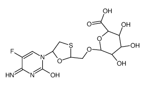 (-)-EMtricitabine O-β-D-Glucuronide结构式
