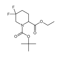 1-Tert-Butyl 2-Ethyl 5,5-Difluoropiperidine-1,2-Dicarboxylate Structure