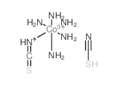 azanide; cobalt(+3) cation; thiocyanic acid; isothiocyanate Structure