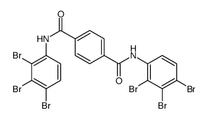 1-N,4-N-bis(2,3,4-tribromophenyl)benzene-1,4-dicarboxamide Structure
