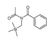 N-((Trimethylsilyl)methyl)-N-benzoylacetamide结构式