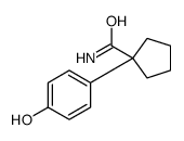 1-(4-hydroxyphenyl)cyclopentane-1-carboxamide Structure