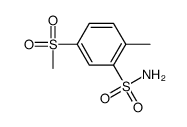 2-Methyl-5-(methylsulfonyl)benzenesulfonamide结构式
