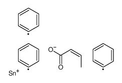 triphenylstannyl but-2-enoate Structure