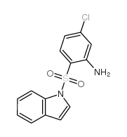 1H-Indole, 1-[(2-amino-4-chlorophenyl)sulfonyl]-结构式