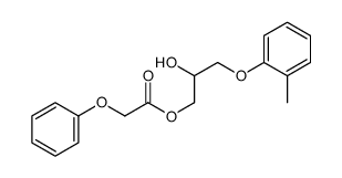 [2-hydroxy-3-(2-methylphenoxy)propyl] 2-phenoxyacetate Structure