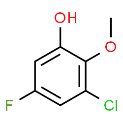 3-Chloro-5-fluoro-2-methoxyphenol structure