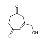 5-Cycloheptene-1,4-dione, 6-(hydroxymethyl)- (9CI) structure