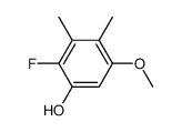 Phenol,2-fluoro-5-methoxy-3,4-dimethyl-结构式