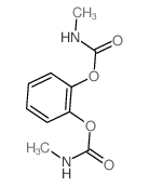 [2-(methylcarbamoyloxy)phenyl] N-methylcarbamate结构式