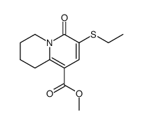 3-(ethylsulfenyl)-4-oxo-6,7,8,9-tetrahydro-4H-quinolizine-1-carboxylic acid methyl ester结构式