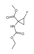 Cyclopropanecarboxylic acid, 1-[(ethoxycarbonyl)amino]-2-fluoro-, methyl ester (9CI) Structure