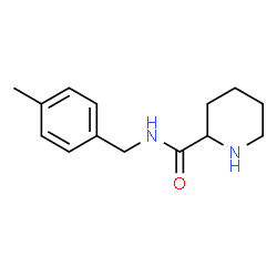 N-[(4-methylphenyl)methyl]piperidine-2-carboxamide structure