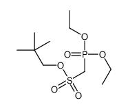 2,2-dimethylpropyl diethoxyphosphorylmethanesulfonate Structure