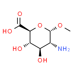 alpha-D-Glucopyranosiduronicacid,methyl2-amino-2-deoxy-(9CI)结构式