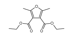 diethyl 2,5-dimethyl-3,4-furandicarboxylate Structure