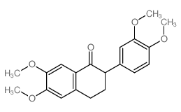 1(2H)-Naphthalenone,2-(3,4-dimethoxyphenyl)-3,4-dihydro-6,7-dimethoxy-结构式