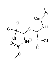 N,N'-(1,3-bis-trichloromethyl-2-oxa-propanediyl)-bis-carbamic acid dimethyl ester Structure