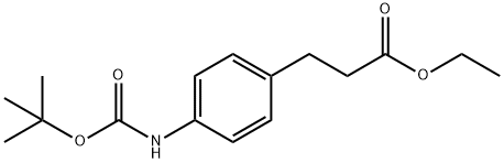 ethyl 3-(4-(tert-butoxycarbonylamino)phenyl)propanoate Structure