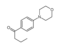 1-(4-morpholin-4-ylphenyl)butan-1-one结构式