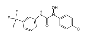 1-(4-chlorophenyl)-1-hydroxy-3-(3-(trifluoromethyl)phenyl)urea结构式