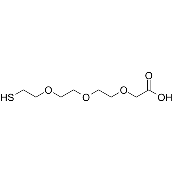 Thiol-PEG3-acetic acid结构式