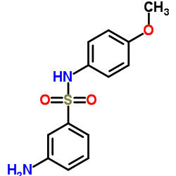 3-AMINO-N-(4-METHOXY-PHENYL)-BENZENESULFONAMIDE结构式