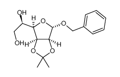 (1R)-1-[(3aR,4S,6R)-2,2-dimethyl-4-phenylmethoxy-3a,4,6,6a-tetrahydrofuro[3,4-d][1,3]dioxol-6-yl]ethane-1,2-diol Structure